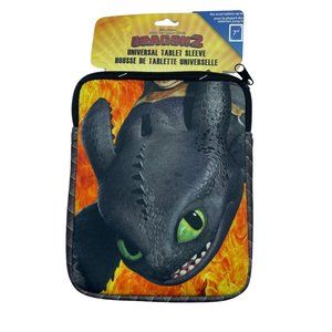 How To Train Your Dragon Tablet Sleeve Orange Black Zipper 7in